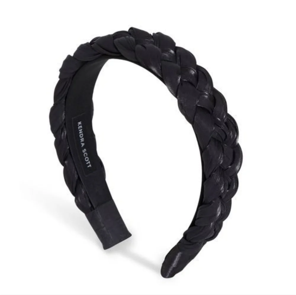 NWOT Kendra Scott Braided Headband in Black